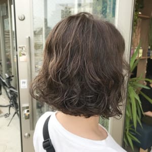 ウェーブ×ボブ