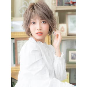 韓国風ショコラアッシュ小顔くせ毛ショート ミニボブ - COVER HAIR bliss 北浦和西口店【カバー ヘア ブリス】【カバー ヘア ブリス キタウラワニシグチテン】掲載中