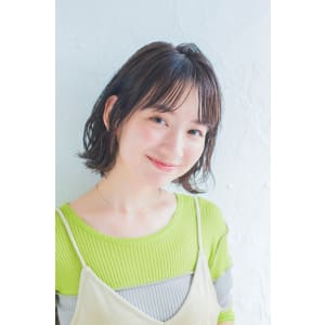 大人カワイイ切りっぱなしボブ