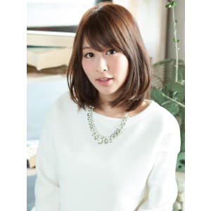 可愛すぎるミディアムストレート