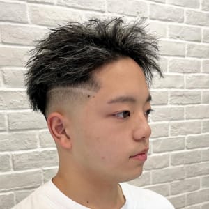 スキンフェード×ツイストスパイラル×メッシュ