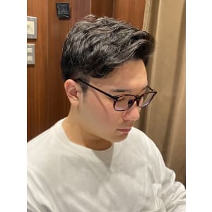左七三分けアップバング/六本木/麻布/港区