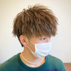 マッシュ×緩めツイストスパイラル