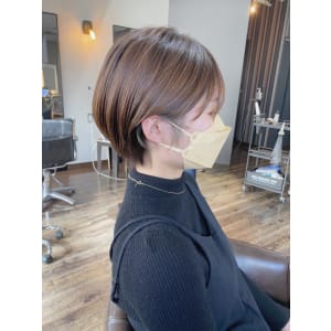 【大人可愛いショートボブ インナーカラー 恵比寿】