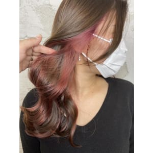 インナーカラーピンク10代20代11000円