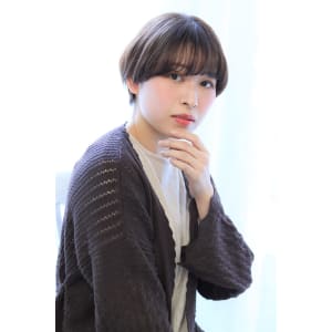 ナチュラルマッシュショート ハイライト20代30代40代