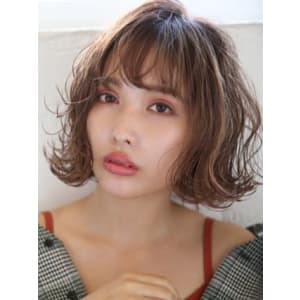 色っぽ大人ウェービーボブ