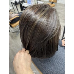 白髪ぼかしハイライト20代30代40代￥15400