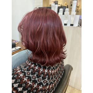 ブリーチカラー×ピンクレッドカラー - gift hair salon【ギフト】掲載中