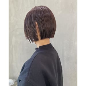 【YOKE】ワンレンボブ前下がりボブ暖色系カラー