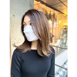 インナーカラー【CASSIS】×韓国風レイヤー