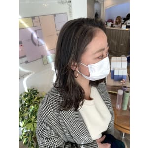 美髪セミロング