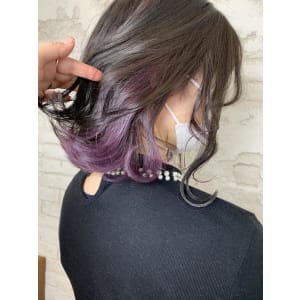 インナーカラーパープル10代20代11000円