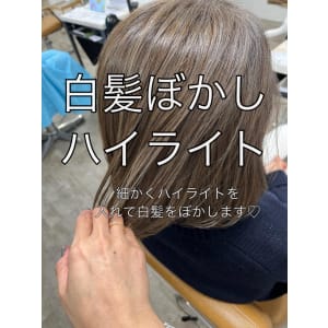 白髪ぼかしハイライト20代30代40代￥15400