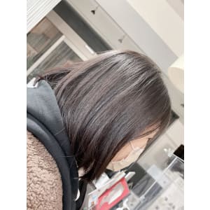 美髪カット　切りっぱなしボブ