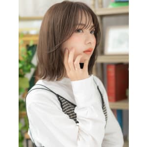 大人ハイライトシースルーバングくせ毛風ロブ ロブヘア - COVER HAIR bliss 大宮西口店【カバー ヘア ブリス】【カバー ヘア ブリス オオミヤニシグチテン】掲載中