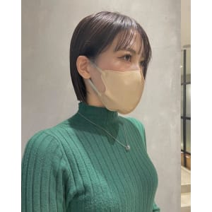 【YOKE】ワンレンボブ前下がりボブグレージュ