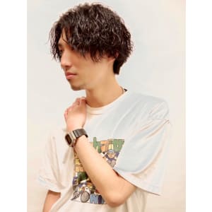 センターパート×スパイラル