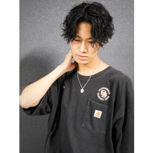 センターパート×ツイストスパイラル