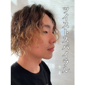 ツイストスパイラルパーマ×マンバン