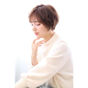 20代30代40代　丸みショート　ふわふわショート