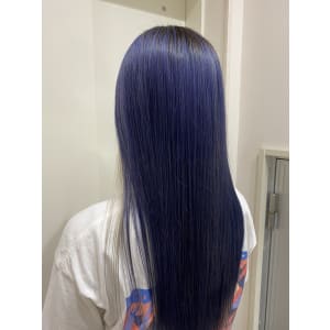 ブルー/ブルーグレー/インナーカラー/ダブルカラー/髪質改善