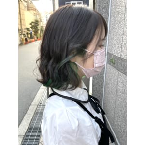 ♪インナーカラーグリーン♪ - un le pont 梅田【アンルポン ウメダ】掲載中