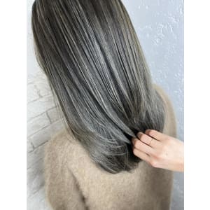 白髪ぼかしハイライト20代30代40代￥15400