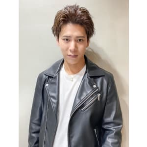 ワイルドアップバングスタイル