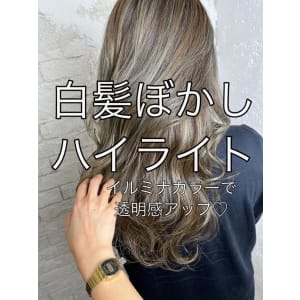白髪ぼかしハイライト20代30代40代￥15400