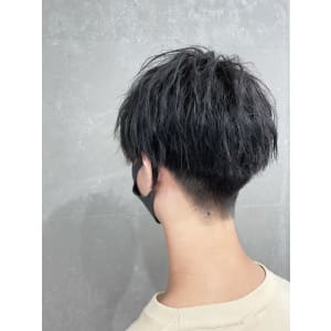 メンズヘアカット/マッシュ/刈り上げ/眉カット/黒髪/無造作