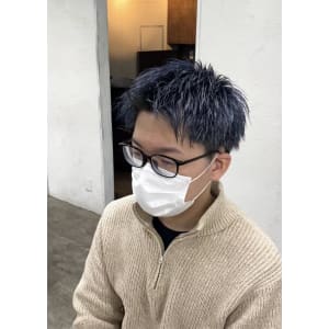 ネイビー/ダブルカラー/ブリーチ/￥21560