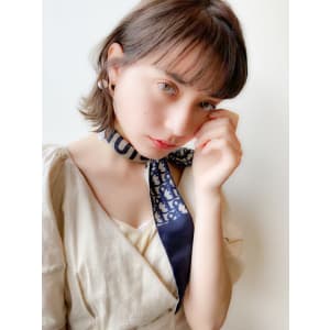 20代30代☆ぱつっと前髪でレイヤーボブ