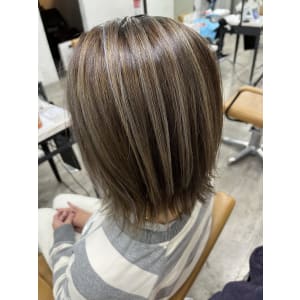 白髪ぼかしハイライト20代30代40代￥15400