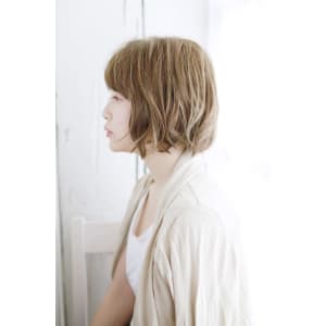 20代30代40代　質感で飾る透け感ボブ【守山】