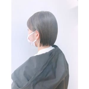 ミニボブ　ぱつっとボブ　サイドバング