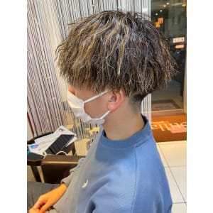 ブリーチハイライトソフトツイストパーマ