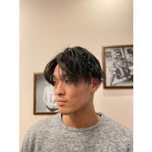 2ブロックパーマ　五反田　理容室　床屋