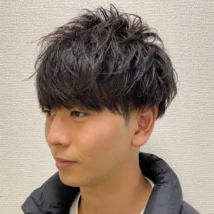 2ブロックパーマ　五反田　理容室　床屋