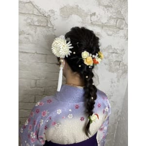 卒業式ヘア/編みおろし/20代30代40代￥4950