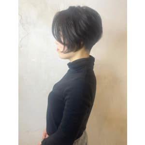 【Reir吉祥寺】*前下がり刈り上げショート+モノトーン*