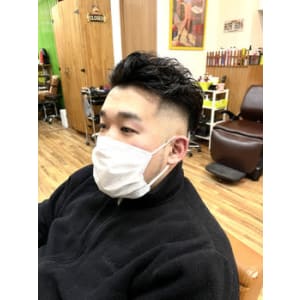 オールバックフェード