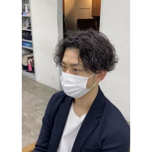 スパイラルセンターパート/パーマ/￥10780