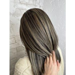 白髪ぼかしハイライト20代30代40代￥15400