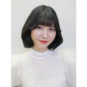 韓国風エギョモリボブ - HAIR & MAKE EARTH 福島イオン通り店【ヘアメイクアース フクシマイオンドオリテン】掲載中