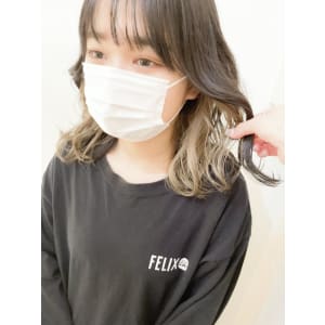 ホワイトベージュ インナーカラー 【横浜】