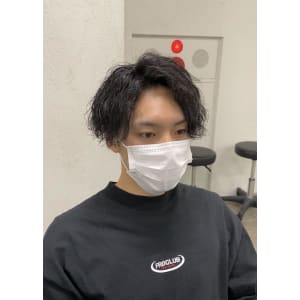 ツイスパサイドパート/メンズ/黒髪/￥10780