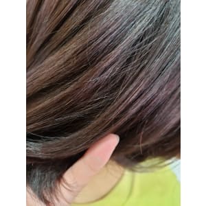 やわからカラーで白髪ぼかし