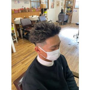オールバックフェード