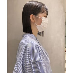 【YOKE】前下がりボブ 切りっぱなしボブショートボブ